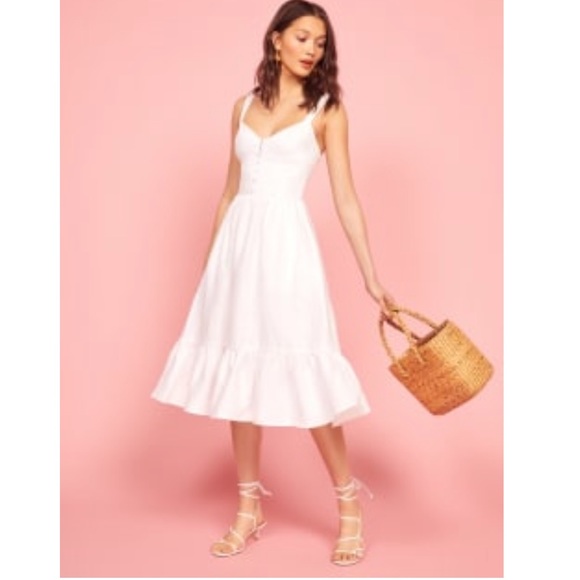 Reformation Dresses & Skirts - Reformation Dolci Linen Dress, white, size 4